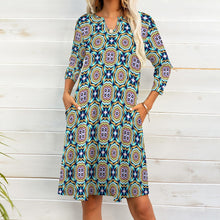 Load image into Gallery viewer, Ti Amo I love you - Exclusive Brand - 7-Point Long Sleeved Dress - Sizes S-2XL
