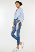 Load image into Gallery viewer, Kancan Distressed Raw Hem High Waist Jeans
