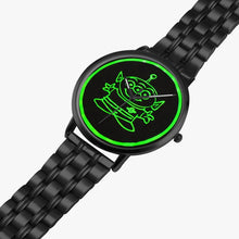 Load image into Gallery viewer, Ti Amo I love you  - Exclusive Brand  - Alien - Unisex Designer Instafamous Steel Strap Quartz Watch
