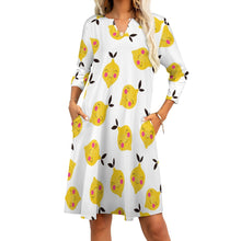 Load image into Gallery viewer, Ti Amo I love you - Exclusive Brand - 10 Styles - Fruit &amp; Veggies - 7-point Sleeve Dress - Sizes S-5XL
