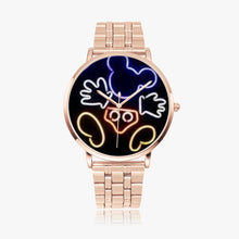 Load image into Gallery viewer, Ti Amo I love you  - Exclusive Brand  - Mickey Mouse - Unisex Designer Instafamous Steel Strap Quartz Watch
