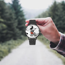 Load image into Gallery viewer, Ti Amo I love you  - Exclusive Brand  - Mickey Comic - Unisex Designer Instafamous Steel Strap Quartz Watch
