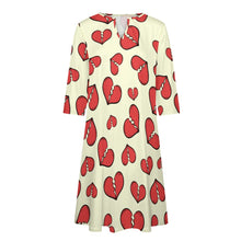 Load image into Gallery viewer, Ti Amo I love you - Exclusive Brand - 7-Point Long Sleeved Dress
