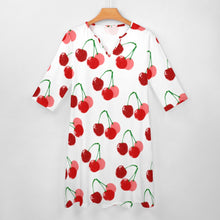 Load image into Gallery viewer, Ti Amo I love you - Exclusive Brand - 10 Styles - Fruit &amp; Veggies - 7-point Sleeve Dress - Sizes S-5XL
