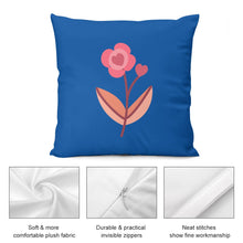 Load image into Gallery viewer, Ti Amo I love you - Exclusive Brand - 9 Colors - 7 Sizes - Flower Plush Pillow Case
