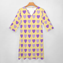 Load image into Gallery viewer, Ti Amo I love you - Exclusive Brand - 7-Point Long Sleeved Dress
