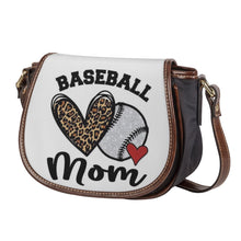 Load image into Gallery viewer, Ti Amo I love you - Exclusive Brand -  Baseball Mom - PU Leather Flap Saddle Bag
