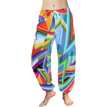 Load image into Gallery viewer, Ti Amo I love you - Exclusive Brand  -  Colorful Geometrical -  Women&#39;s Harem Pants - Baggy Pants
