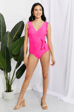 Load image into Gallery viewer, Womens - Wild Strawberry 3 - Full Size Float On Ruffle Faux Wrap One-Piece - Sizes 2-18 - Ti Amo I love you
