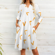 Load image into Gallery viewer, Ti Amo I love you - Exclusive Brand - 7-Point Long Sleeved Dress - Sizes S-5XL
