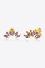 Load image into Gallery viewer, Zircon 925 Sterling Silver Stud Earrings
