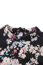 Load image into Gallery viewer, Floral Mock Neck Lace Short Sleeve Top
