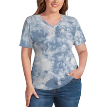 Load image into Gallery viewer, Ti Amo I love you - Exclusive Brand - Womens Plus Size V-Neck Short Sleeve Ladies T-Shirts - Sizes XL-4XL
