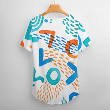 Load image into Gallery viewer, Ti Amo I love you - Exclusive Brand - Womens Plus Size V-Neck Short Sleeve Ladies T-Shirts - Sizes XL-4XL
