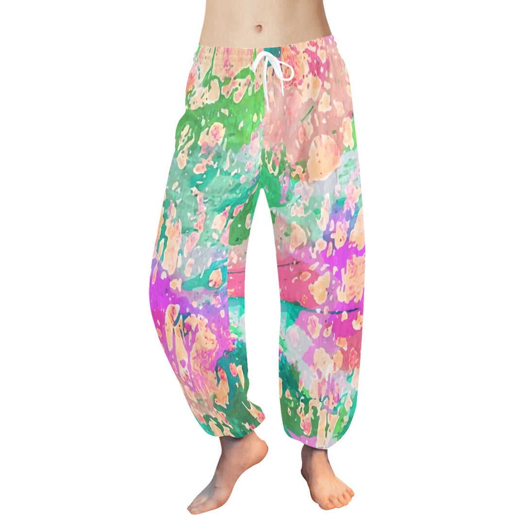 Ti Amo I love you  - Exclusive Brand  - Colorful Paint Splotches - Women's Harem Pants