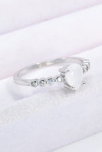 Load image into Gallery viewer, Teardrop Natural Moonstone Ring - Sizes 6-9
