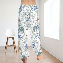 Load image into Gallery viewer, Ti Amo I love you  - Exclusive Brand  - Fleur-de-lis &amp; Scroll Pattern - Women&#39;s Harem Pants
