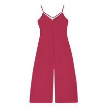 Load image into Gallery viewer, Ti Amo I love you - Exclusive Brand  - Viva Magenta - Women&#39;s Spaghetti Strap Jumpsuit - Sleeveless Romper
