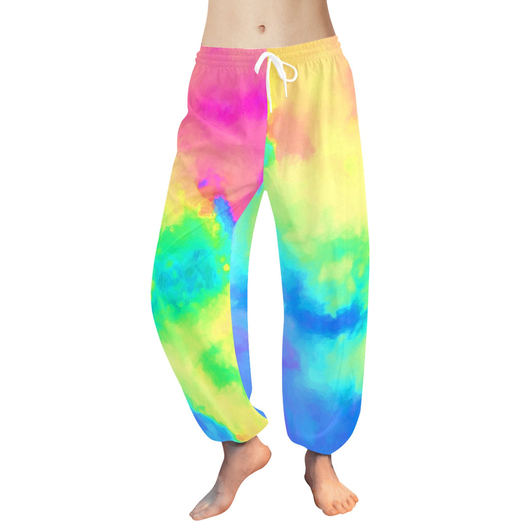 Ti Amo I love you  - Exclusive Brand  - Colorful Hippie Design - Women's Harem Pants