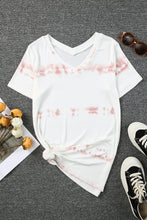 Load image into Gallery viewer, Tie-Dye V-Neck Short Sleeve T-Shirt
