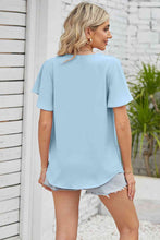 Load image into Gallery viewer, V-Neck Flutter Sleeve Blouse
