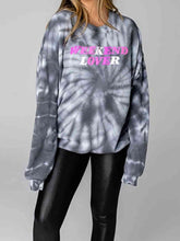 Load image into Gallery viewer, WEEKEND LOVER Graphic Tie-Dye Sweatshirt
