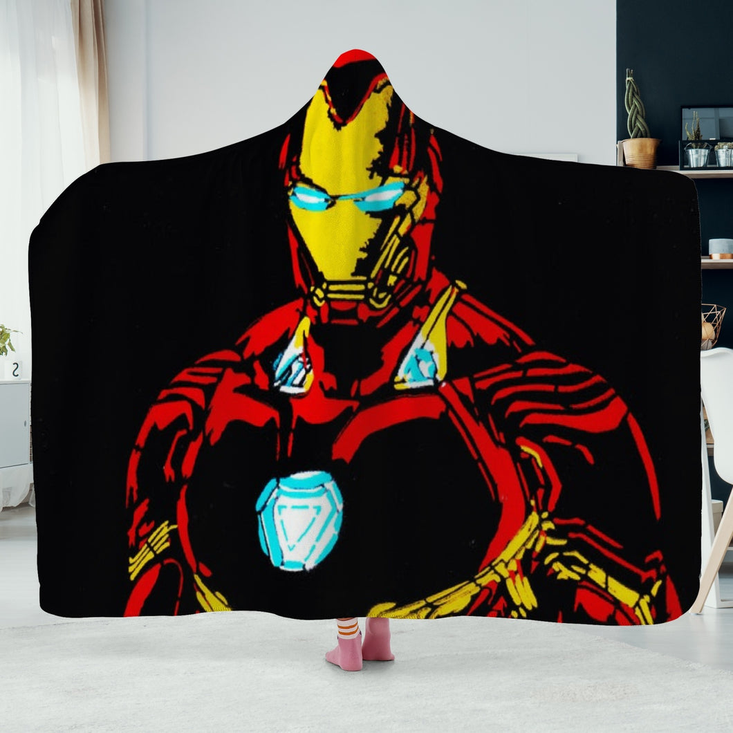 Ti Amo I love you - Exclusive Brand - Iron Man - 2 Sizes - Dual-Stitched Hoodie Blanket