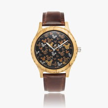 Load image into Gallery viewer, Ti Amo I love you Exclusive Brand  - Mickey - Italian Olive Lumber Wooden Watch - Leather Strap
