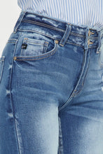 Load image into Gallery viewer, Kancan Distressed Raw Hem High Waist Jeans
