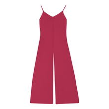 Load image into Gallery viewer, Ti Amo I love you - Exclusive Brand  - Viva Magenta - Women&#39;s Spaghetti Strap Jumpsuit - Sleeveless Romper
