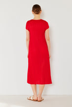 Load image into Gallery viewer, Marina West Swim Pleated Cap Sleeve A-Line Dress
