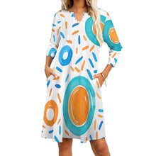 Load image into Gallery viewer, Ti Amo I love you - Exclusive Brand - 7-Point Long Sleeved Dress
