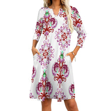 Load image into Gallery viewer, Ti Amo I love you - Exclusive Brand - 7-Point Long Sleeve Dress - Sizes S-5XL
