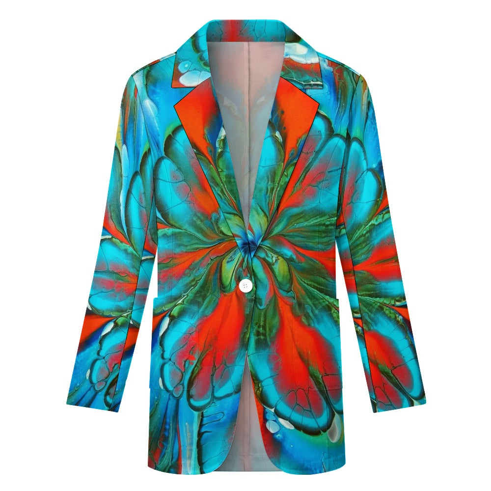 Ti Amo I love you - Exclusive Brand - Womens Suit Blazer Jacket - 2XS-2XL