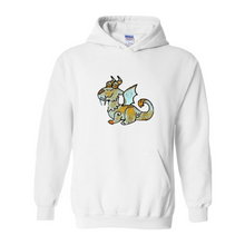 Load image into Gallery viewer, Ti Amo I love you - Exclusive Brand - Whimsical Dragon - 10 Colors - Unisex Heavy Blend Hooded Sweatshirt
