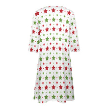 Load image into Gallery viewer, Ti Amo I love you - Exclusive Brand - 8 Styles Christmas -  7-point Sleeve Dresses - Sizes S-5XL
