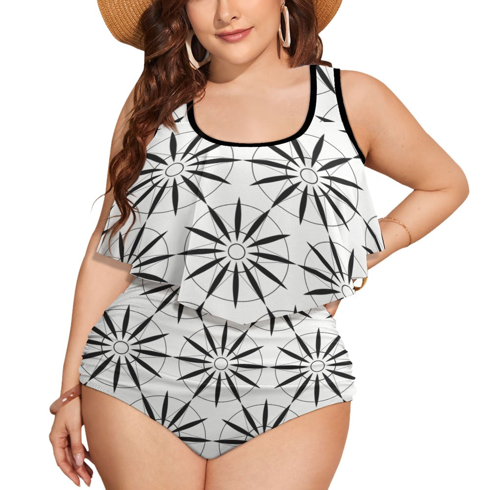 Ti Amo I love you Exclusive Brand  - Womens Plus Size 2pc Top+ Bottoms Swimsuit - Bathing Suits - Sizes XL-4XL