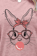 Load image into Gallery viewer, Easter Bunny Graphic Round Neck T-Shirt
