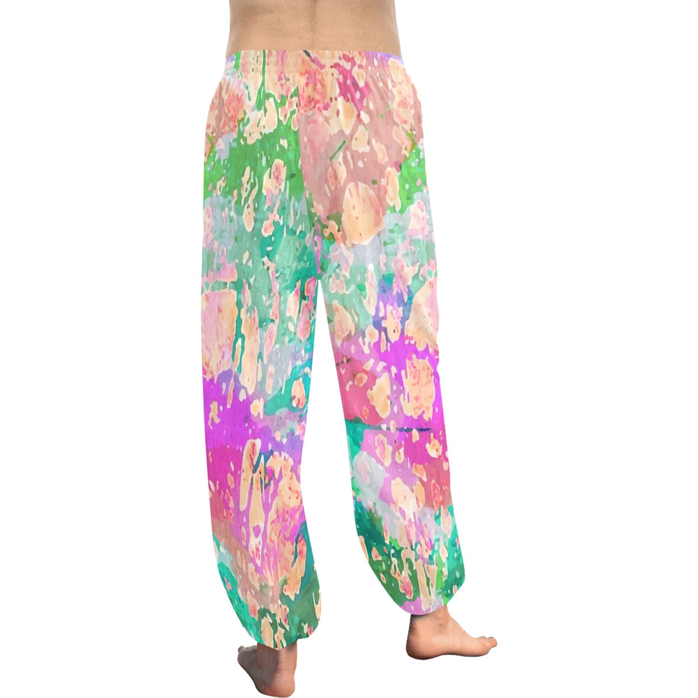 Ti Amo I love you  - Exclusive Brand  - Colorful Paint Splotches - Women's Harem Pants