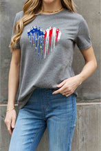 Load image into Gallery viewer, Simply Love Full Size Star Heart Graphic Cotton Tee
