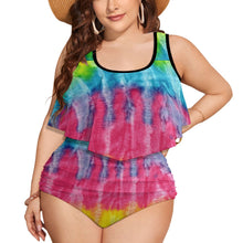 Load image into Gallery viewer, Ti Amo I love you Exclusive Brand  - Womens Plus Size 2pc Top+ Bottoms Swimsuit - Bathing Suits - Sizes XL-4XL
