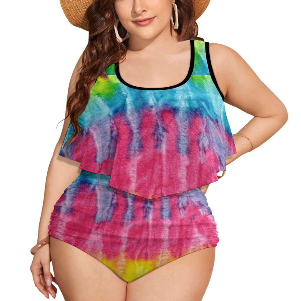 Ti Amo I love you Exclusive Brand  - Womens Plus Size 2pc Top+ Bottoms Swimsuit - Bathing Suits - Sizes XL-4XL