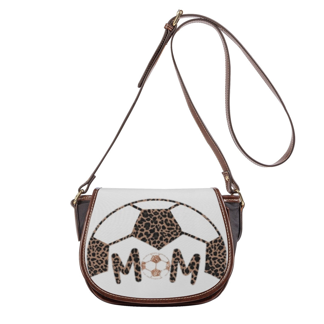 Ti Amo I love you - Exclusive Brand - Soccer Mom - PU Leather Flap Saddle Bag