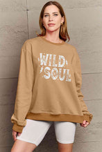 Load image into Gallery viewer, Simply Love Full Size WILD SOUL Graphic Sweatshirt
