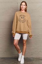 Load image into Gallery viewer, Simply Love Full Size Smiling Face Graphic Sweatshirt
