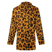 Load image into Gallery viewer, Ti Amo I love you - Exclusive Brand - Fire Bush Leopard - Womens Suit Blazer Jacket - 2XS-2XL
