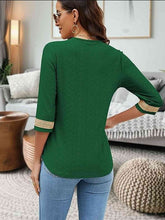 Load image into Gallery viewer, V-Neck Eyelet Blouse
