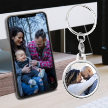 Load image into Gallery viewer, Your Custom Photo Keychain Round/Heart/Rectangular Shape Key Ornaments
