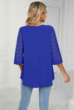 Load image into Gallery viewer, V-Neck Three-Quarter Sleeve Top
