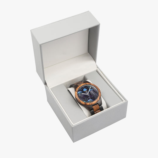 Ti Amo I love you - Exclusive Brand - Jellyfish - Unisex Designer Indian Ebony Wood Watch